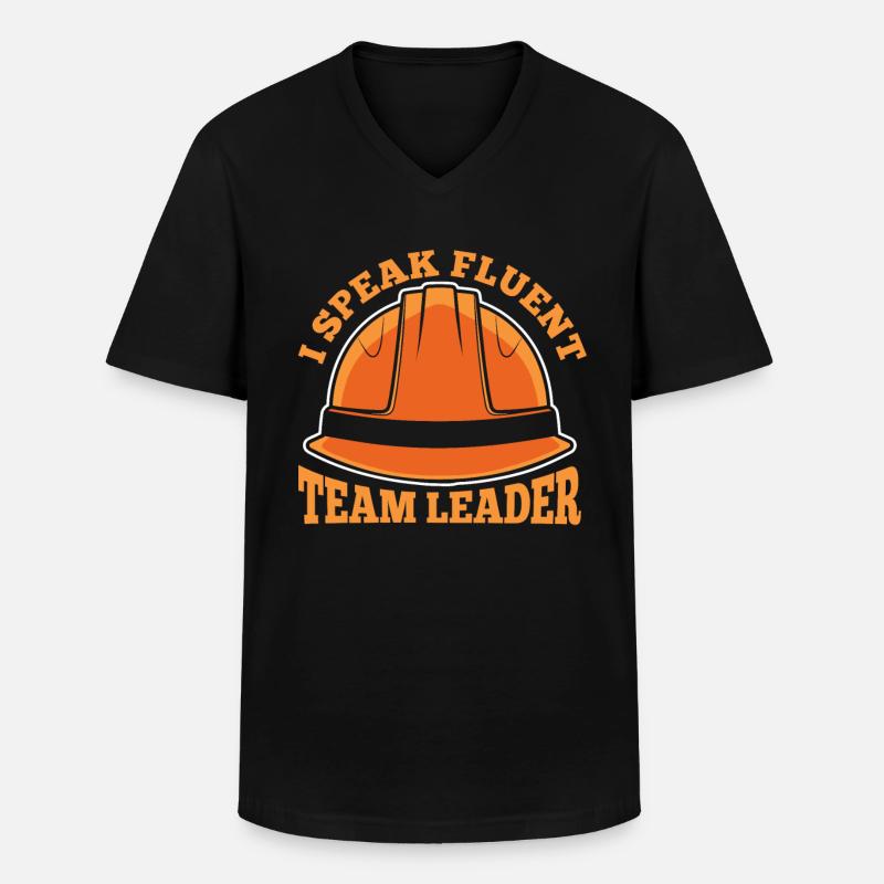 Bauvorarbeiter - Männer-T-Shirt mit V-Ausschnitt - Schwarz