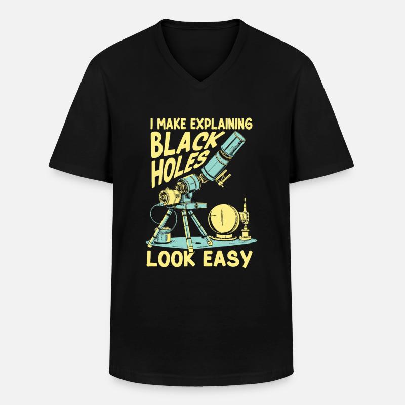 Astrophysiker - Männer-T-Shirt mit V-Ausschnitt - Schwarz
