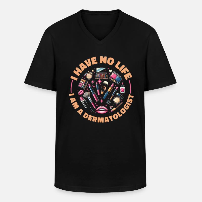 Dermatologe - Männer-T-Shirt mit V-Ausschnitt - Schwarz
