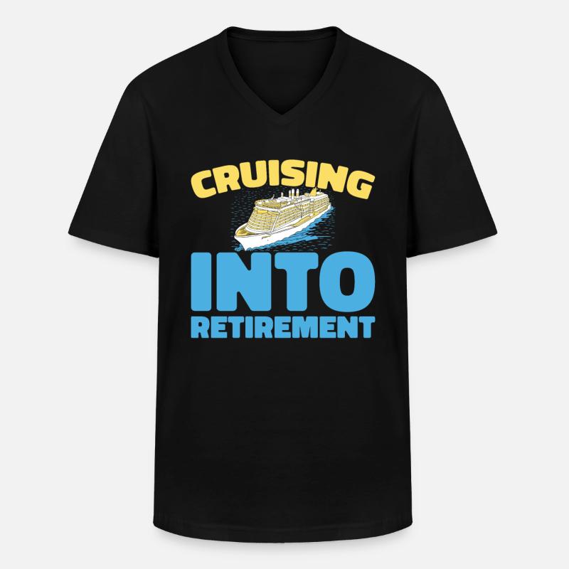 Kreuzfahrt - Männer-T-Shirt mit V-Ausschnitt - Schwarz