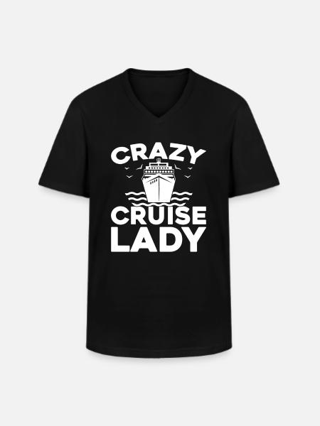 Kreuzfahrt - Männer-T-Shirt mit V-Ausschnitt - Schwarz