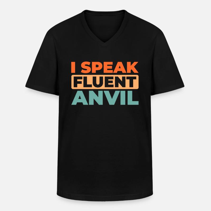 Schmied Metallbauer - Männer-T-Shirt mit V-Ausschnitt - Schwarz