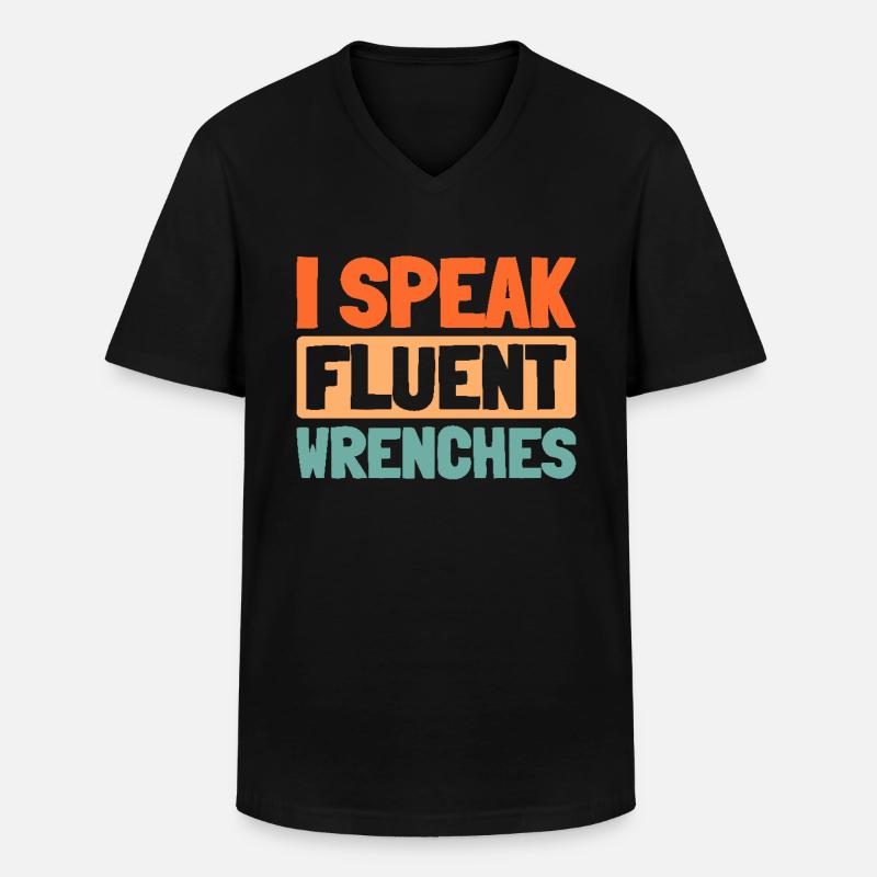 Monteur - Männer-T-Shirt mit V-Ausschnitt - Schwarz