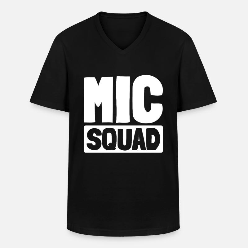 Biograph Kader - Männer-T-Shirt mit V-Ausschnitt - Schwarz
