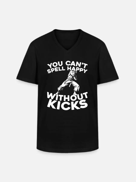 Capoeira Kampftanz - Männer-T-Shirt mit V-Ausschnitt - Schwarz