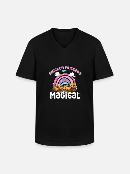 Chicken Nuggets Hähnchen Nugget - Men's V-Neck T-Shirt - black