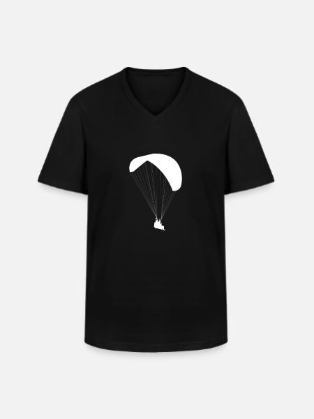 Parapente Parapente - T-shirt col V Homme - noir