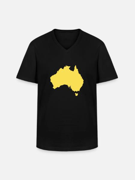 Australia Australian Australian Australian - Men's V-Neck T-Shirt - black