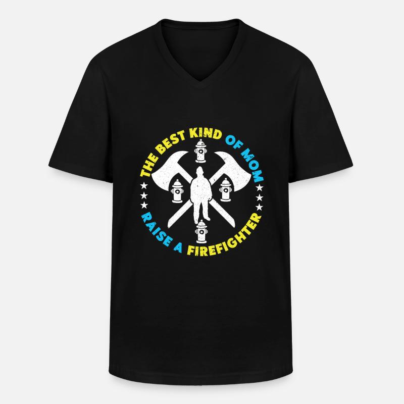 Firefighter Firefighter Firefighter - Men's V-Neck T-Shirt - black
