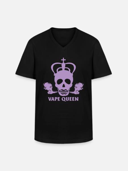 E-Zigarette E-Shisha Dampf Liquid - Männer-T-Shirt mit V-Ausschnitt - Schwarz