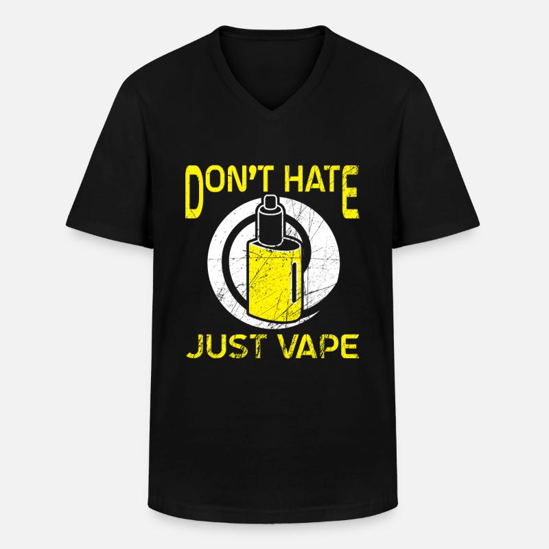 Elektro Zigarette E-Zigarette E-Shisha Vape - Männer-T-Shirt mit V-Ausschnitt - Schwarz