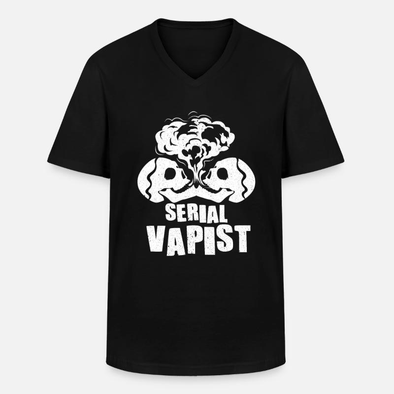Elektro Zigarette E-Zigarette E-Shisha Vape - Männer-T-Shirt mit V-Ausschnitt - Schwarz