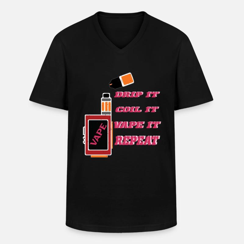 E-Cigarettes E-Shisha Smoking Vaping Liquid - Men's V-Neck T-Shirt - black