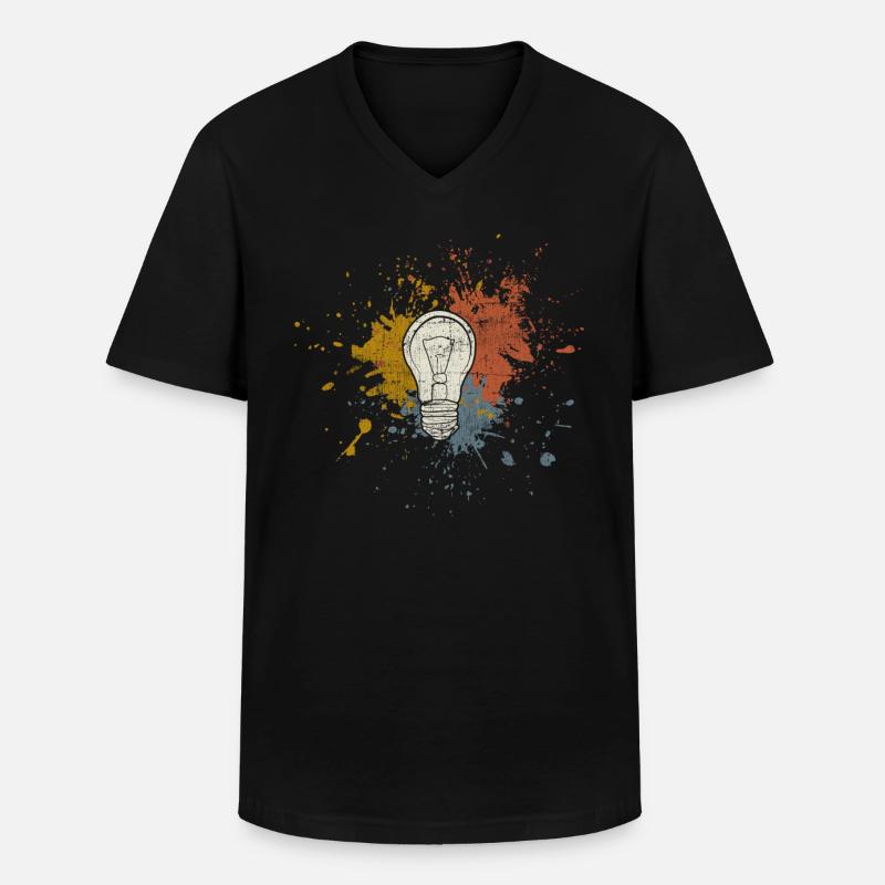 Nerd schlau - Männer-T-Shirt mit V-Ausschnitt - Schwarz