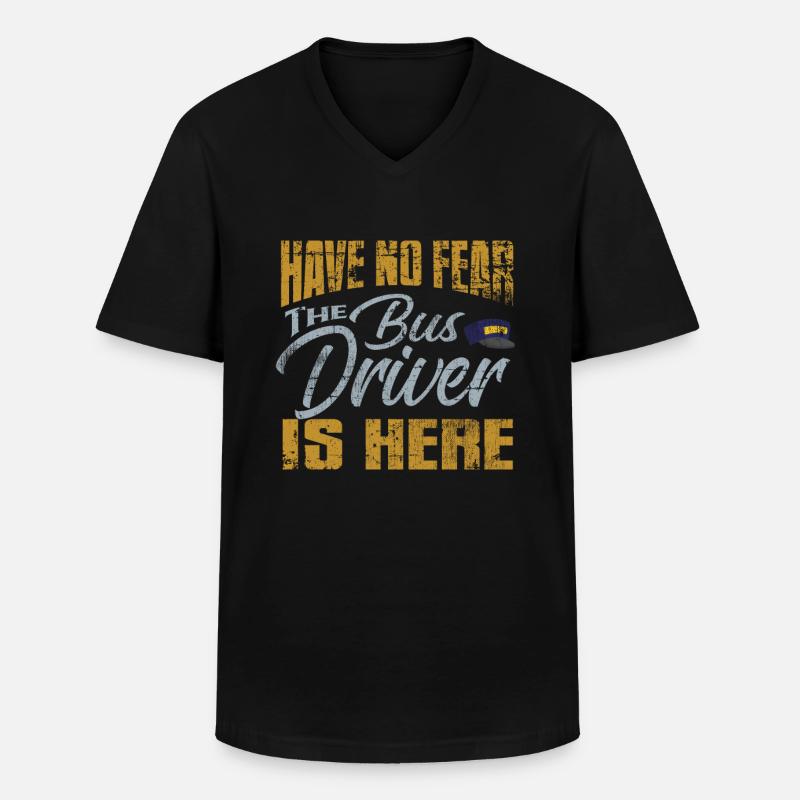 Busfahrer Spruch - Männer-T-Shirt mit V-Ausschnitt - Schwarz