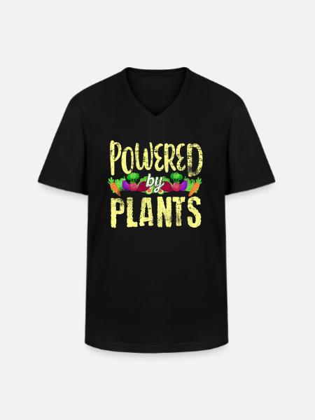Vegan Sports - Men's V-Neck T-Shirt - black