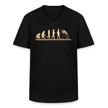 Schwingen Schweiz Sport - Männer-T-Shirt mit V-Ausschnitt - Schwarz - Vorne - AI Model Male 178 dark (178cm)