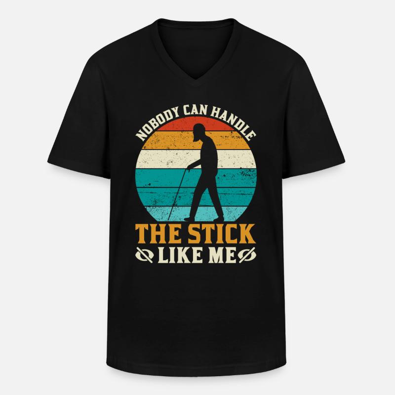 Blindheitsbewusstsein Gesetzlich Blind - Männer-T-Shirt mit V-Ausschnitt - Schwarz