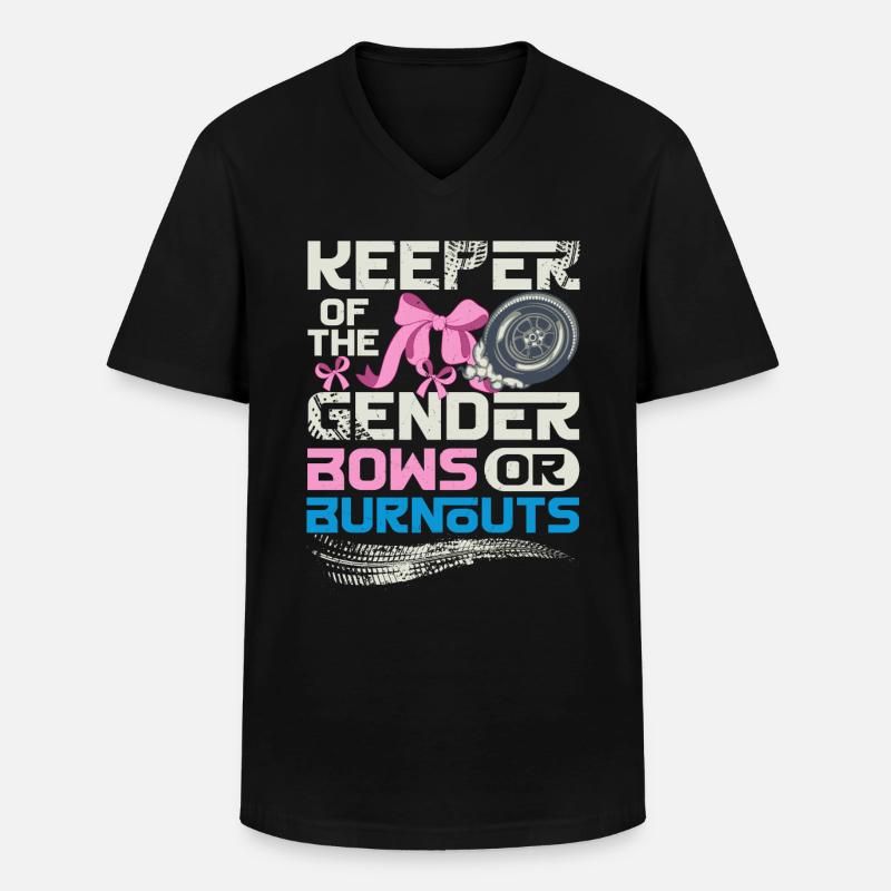 Hüter der Gender-Burnouts oder Verbeugungen - Männer-T-Shirt mit V-Ausschnitt - Schwarz