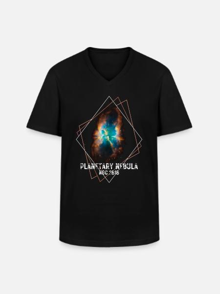 Planetary nebula - Men's V-Neck T-Shirt - black