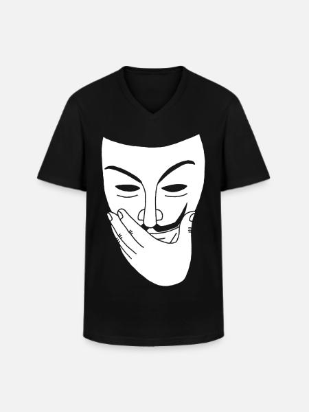 revelation - Men's V-Neck T-Shirt - black
