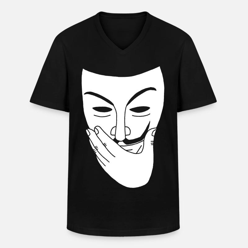 Offenbarung - Männer-T-Shirt mit V-Ausschnitt - Schwarz
