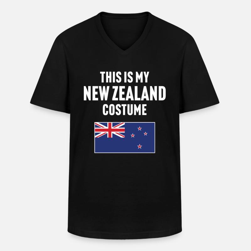 C’est mon costume néo-zélandais - T-shirt col V Homme - noir