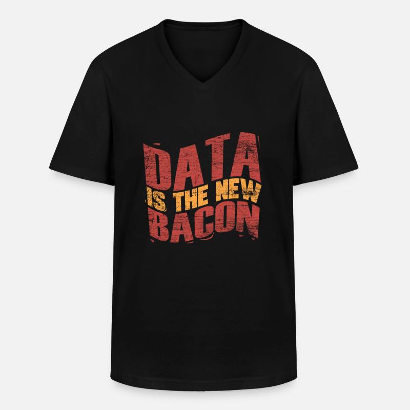 Informatik - Männer-T-Shirt mit V-Ausschnitt - Schwarz