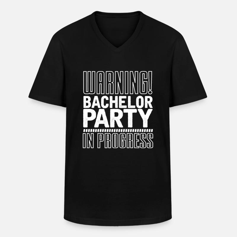 Junggesellenabschied - Männer-T-Shirt mit V-Ausschnitt - Schwarz