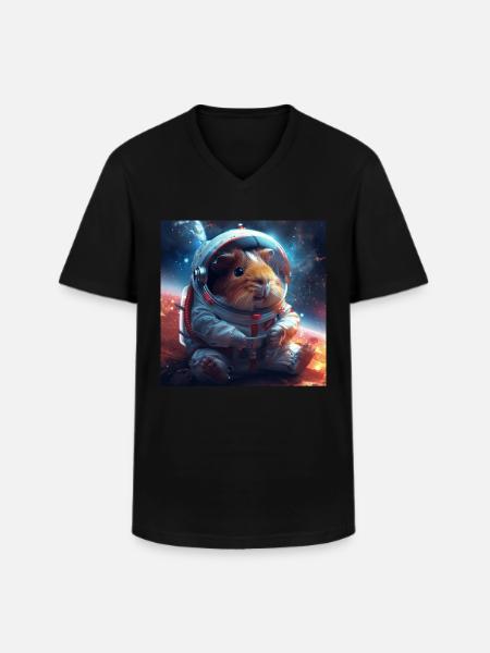 Cobaye - T-shirt col V Homme - noir
