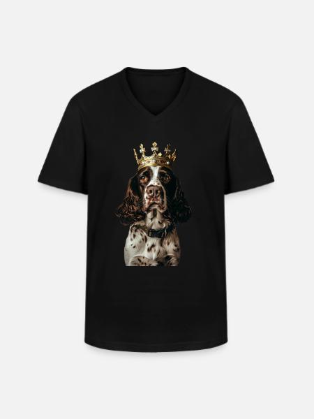 English Springer Spaniel - Men's V-Neck T-Shirt - black