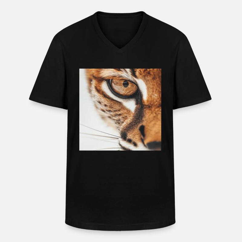 Karakal - Männer-T-Shirt mit V-Ausschnitt - Schwarz