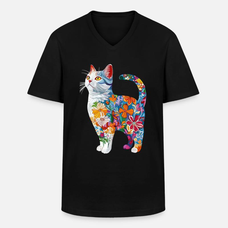 Britisch Kurzhaar - Männer-T-Shirt mit V-Ausschnitt - Schwarz