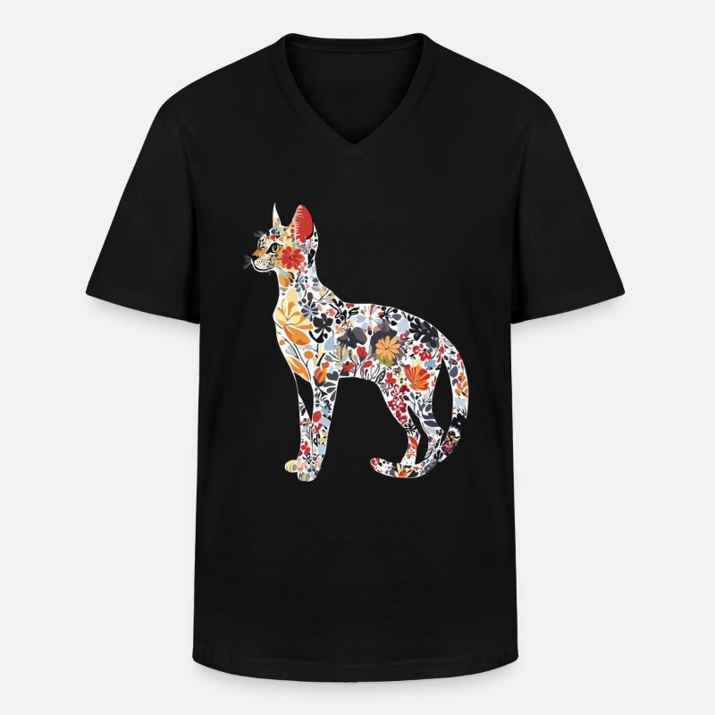 Savanne - Männer-T-Shirt mit V-Ausschnitt - Schwarz