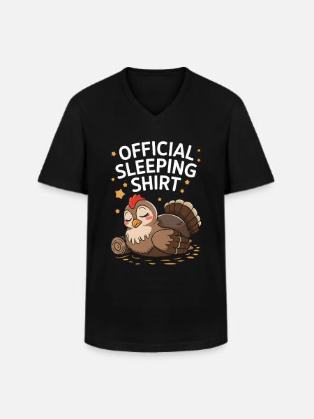 Auerhahn - Männer-T-Shirt mit V-Ausschnitt - Schwarz