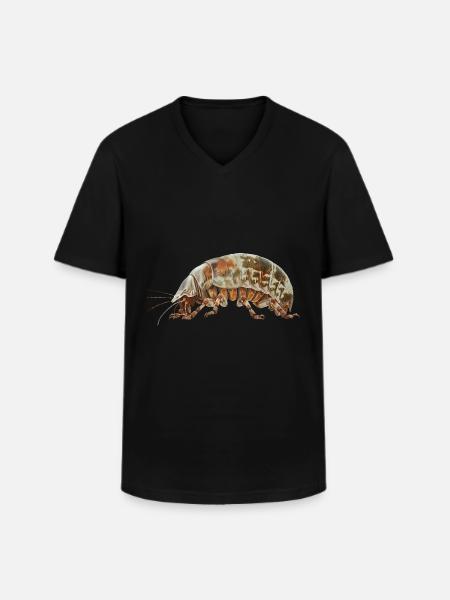 Assel - Männer-T-Shirt mit V-Ausschnitt - Schwarz