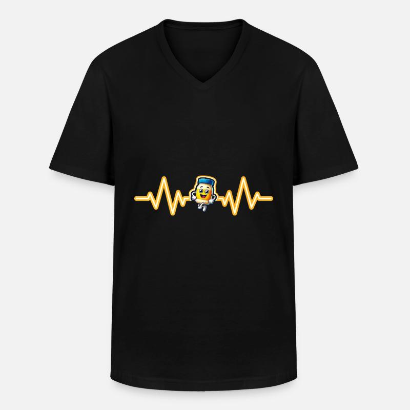 Mayonnaise - Männer-T-Shirt mit V-Ausschnitt - Schwarz