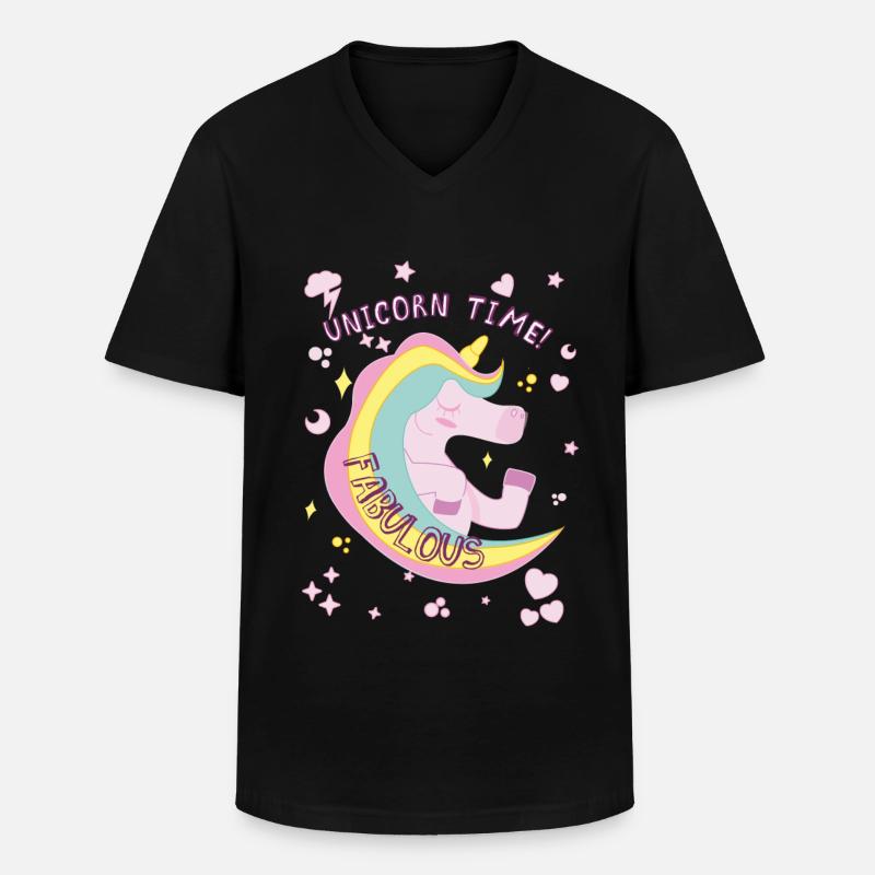 fabelhaft - Männer-T-Shirt mit V-Ausschnitt - Schwarz