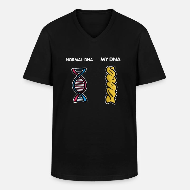 Pasta - Männer-T-Shirt mit V-Ausschnitt - Schwarz