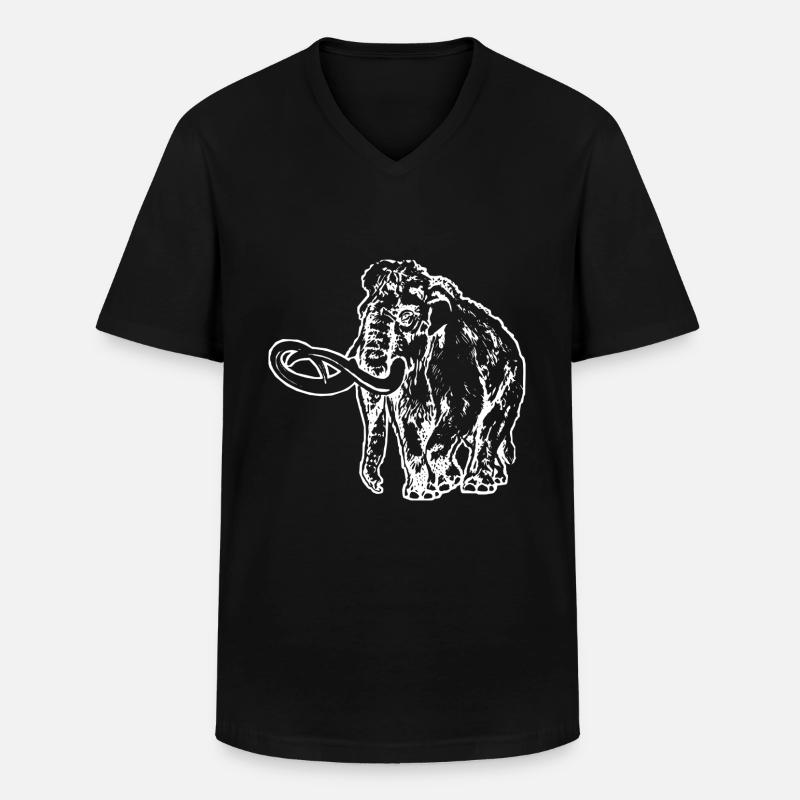 Mammut - Männer-T-Shirt mit V-Ausschnitt - Schwarz