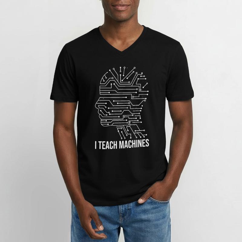 Artificial intelligence machine learning gift Men's V-Neck T-Shirt
