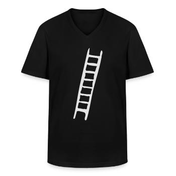 tête - T-shirt col V Homme - noir - Devant - AI Model Male 178 dark (178cm)