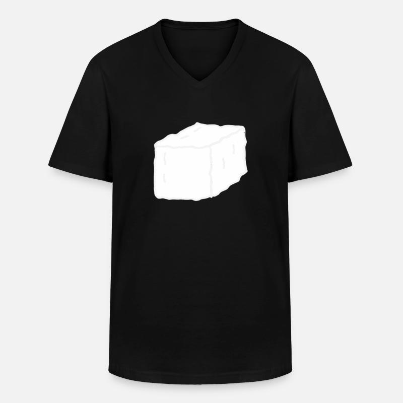 Zucker - Männer-T-Shirt mit V-Ausschnitt - Schwarz