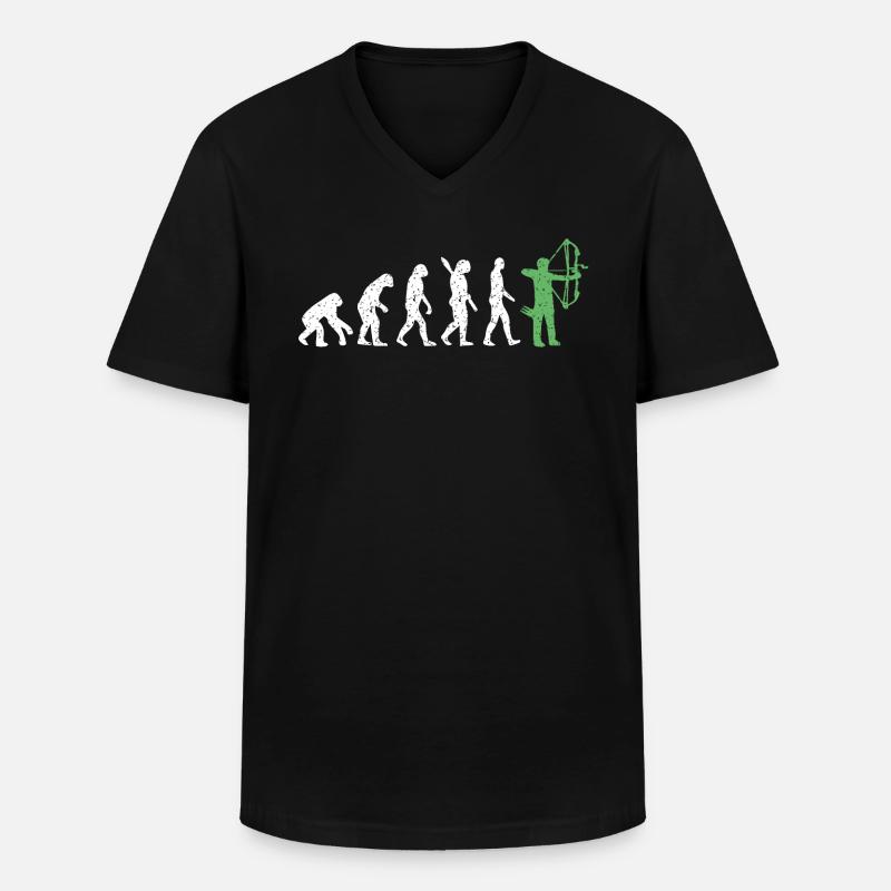 Evolution Archery Compound Edition - T-shirt col V Homme - noir