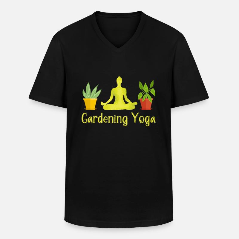 Lustiges Garten Spruch Design - Männer-T-Shirt mit V-Ausschnitt - Schwarz