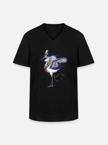 Egyptian Mythology Deity Benny - Men's V-Neck T-Shirt - black