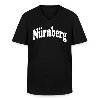 nürnberg - Männer-T-Shirt mit V-Ausschnitt - Schwarz - Vorne - AI Model Male 178 dark (178cm)