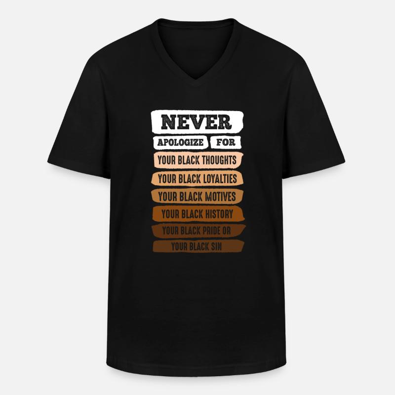 Chaque vie compte - T-shirt col V Homme - noir