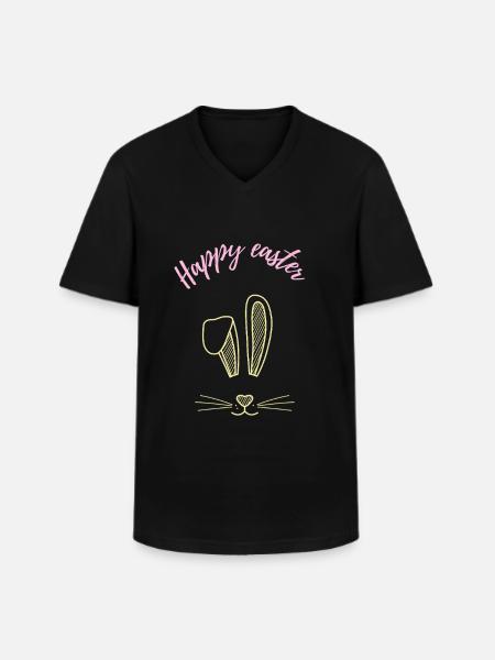 Happy Eastern Gift - Men's V-Neck T-Shirt - black