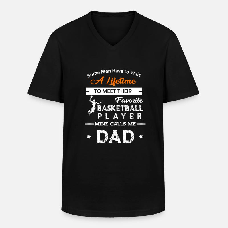 Basketball Dad ruft mich an - Männer-T-Shirt mit V-Ausschnitt - Schwarz
